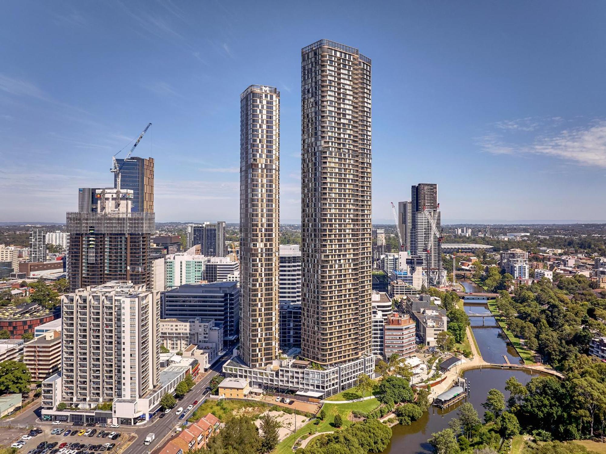 Meriton Suites George Street, Parramatta Sydney Esterno foto