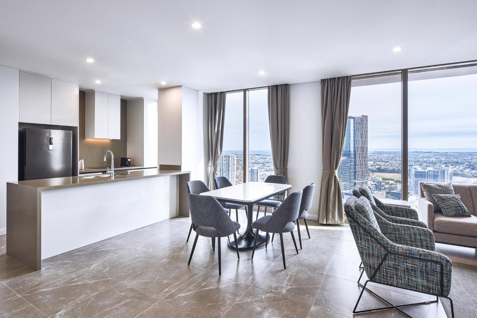 Meriton Suites George Street, Parramatta Sydney Esterno foto